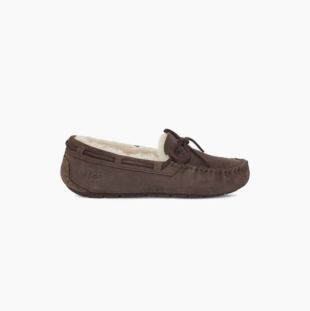 UGG Dakota Brown Slippers for Women (LIKH31980)